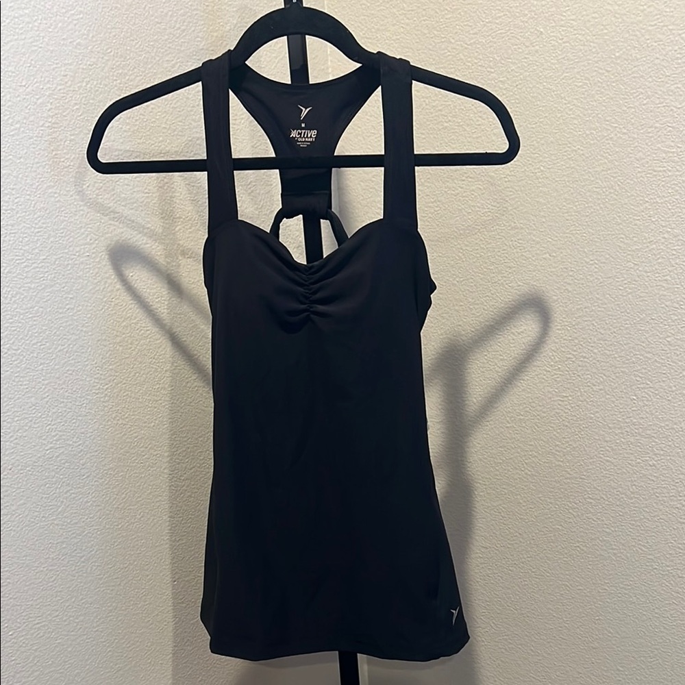 Old Navy Black Fitted workout Tank Top